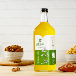 Wood-Pressed Groundnut Oil (Glass Bottle)