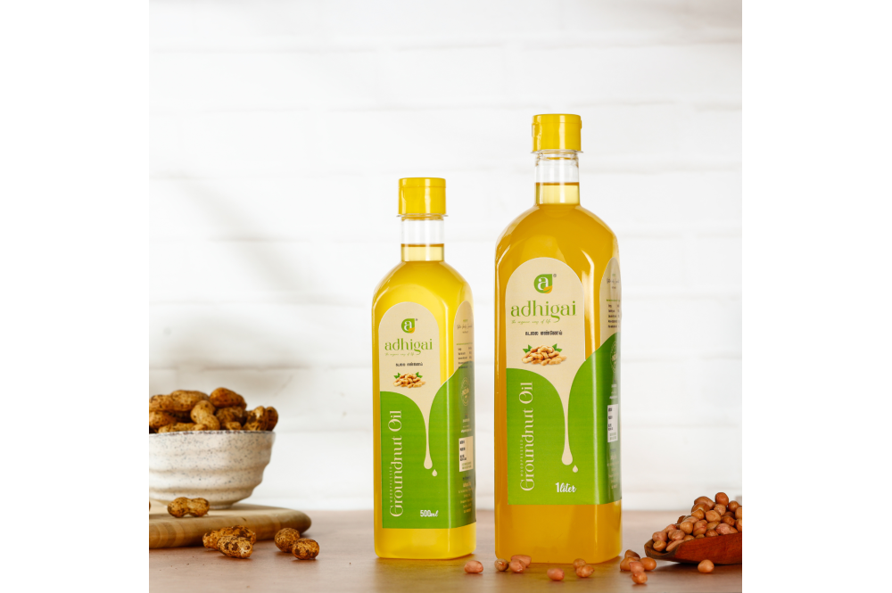 Wood-Pressed Groundnut Oil
