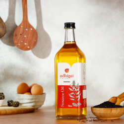 Wood-Pressed Sesame Oil (Glass Bottle)