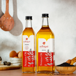 Wood-Pressed Sesame Oil (Glass Bottle)