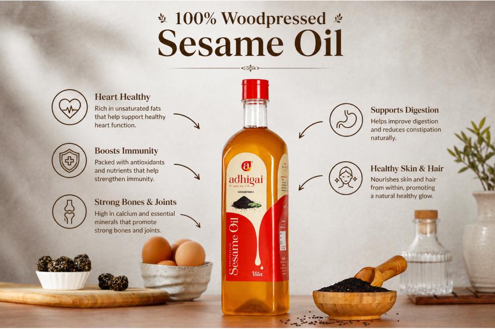 Wood-Pressed Sesame Oil