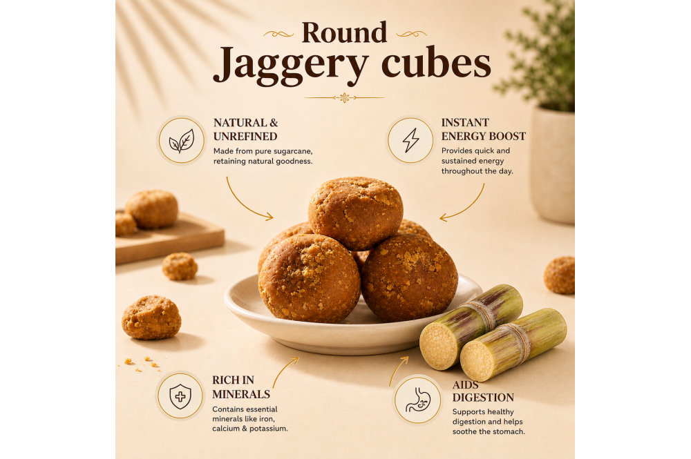 Round jaggery 